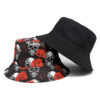 Wholesale Trendy Double Sided Fisherman Hat with Skull Pattern Sunscreen Bucket Hat Fashion Accessory for Resale