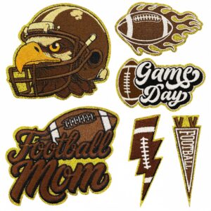 oly-e49f839ae149f5d921cdc7ac8762a49f Wholesale Rugby Embroidered Patch Iron-On Gold Edge Decorative Cloth Badge for Clothing Bags Fashion Accessory Resale