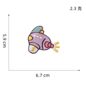 7# rocket self-adhesive cloth stickers