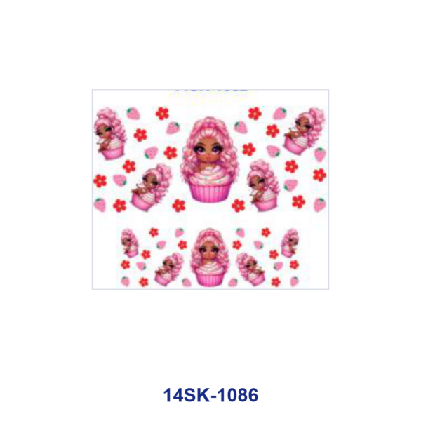 oly-e4b51d86663e78719967bb97efa22ead Wholesale 2/4/8pcs Cute Cartoon Girl Castle Sweet Treat Print Mini Cup Keychain Sticker