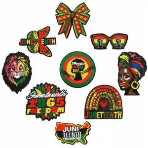 Wholesale Cartoon Black Embroidery Patches Set of 9 Polyester Iron-On for DIY Fashion Accessories