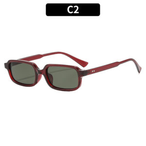 C2-burgundy frame dark green film