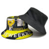 Wholesale Unisex Reversible Letter Print Bucket Hat Stylish Outdoor Sun Hat for Beach