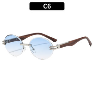 C6-Silver Frame Double Blue Film