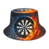 oly-e5059686c433647684f629220210e801 Wholesale Dart Board Print Bucket Hat Unisex Casual Outdoor Fashion Accessory