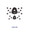 Wholesale 8pcs Gothic Girl Black Rose Mini Cup Keychain Sticker