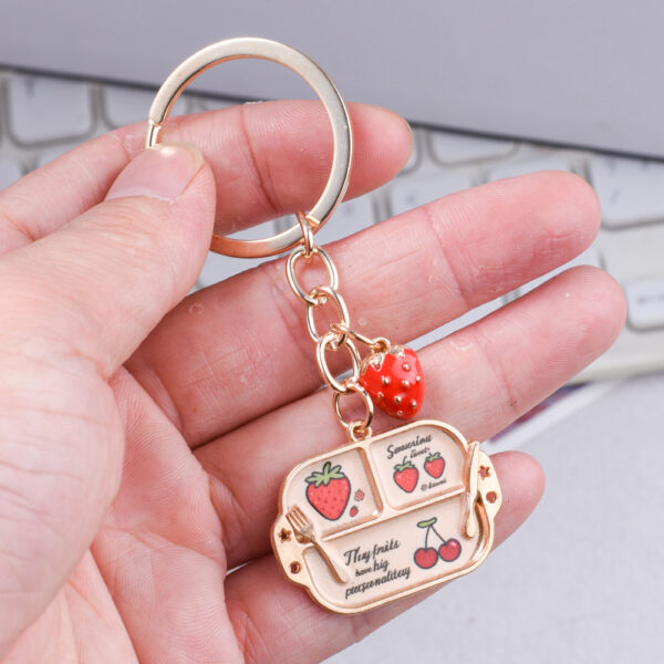 oly-e50a6359f2beb542e7323eba0fac026d Wholesale Cute Strawberry Simulation Food Keychain Pendant Plastic Fashion Accessory for Bags