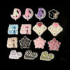 oly-e512a59686d739bc1a7e1f53fb553142 Wholesale Polyester Embroidered Patch Pink Snowflake Moon Letter JK Style Fashion Accessory