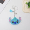 Wholesale Cute Cartoon Keychain, Zinc Alloy Rhinestone Detail, Lake Blue, Bag Charm Gift for Weddings OLY Exclusive