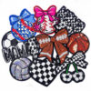 Wholesale Sports Ball Sequin Patch – Iron-On Fashion Accessory for Coats, Gift or Boutique Resale