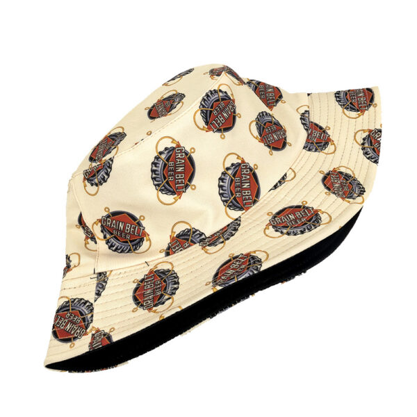Wholesale Stylish Double Sided Printed Bucket Hat with Alphabet Design Sun Protection for Outdoor Unisex