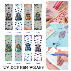oly-e53c68bb4fe9e1d4f54ae30dd5afe5e0 Wholesale 2/8/16pcs Skull Girl Sport Team Splash Ink Heart Series UV DTF Pen and Bookmark Stickers