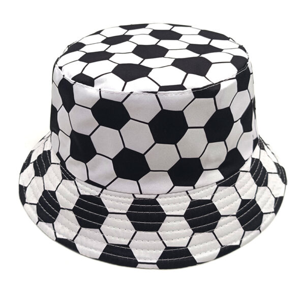 oly-e54afee6a7fa8a550470ab8dbc2622a9 Wholesale Football Pattern Bucket Hat Chic Casual Sun Protection Cap for Men Women