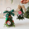 oly-e560e5464df1ab8ddb0d0539e2aa288a Wholesale Cartoon Style Red White Snowflake Pe Christmas Tree Desktop Decoration Home Decor Gift