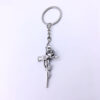 Wholesale Alloy Gothic Cross Keychain Stylish Car Key Accessory Decorative Pendant
