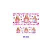 Wholesale 8pcs Watercolor Fairytale Maiden Heart Snow Rose Bow Mixed Decor Mini Cup Keychain Sticker OLY Exclusive