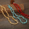 Wholesale Handmade Crystal Chip Necklace with 18k Gold Pendant Fashion Jewelry Accessory for Boutique Resale