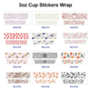 oly-e581451428d6d820ca446da1cd3cc891 Wholesale 8pcs Fresh Fruit Floral Dessert Dinosaur Print 3oz Cup Stickers Wrap