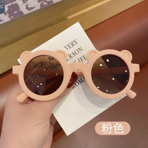 Wholesale Cute Cartoon Bear Kids Sunglasses Little Bear Yellow UV400 Travel Gift Fashion Accessory