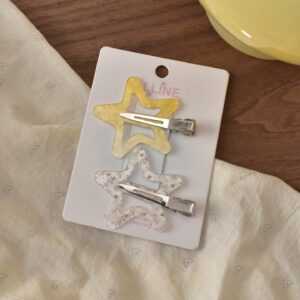 #9 Yellow Star Seamless Clip - 2pcs