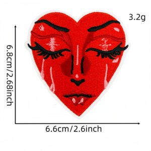 Red series cloth sticker 4#