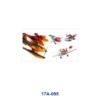 Wholesale 5pcs Kids Aviation Theme Cartoon Aircraft Fire Rescue Engineering Vehicle Mixed Decor Prints 16oz Cup UV DTF Wraps OLY Exclusive