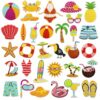 Wholesale Summer Beach Embroidered Patch, Trendy Hat Accessory for Hawaiian Party, DIY Gift