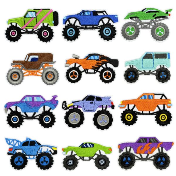 Wholesale Polyester Thread Embroidered Cartoon Car Patch Decorative Sticker for DIY Fashion Accessories