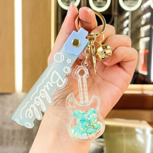 Oil-filled luminous guitar-Blue / Single OPP bag packaging