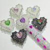 oly-e638b9fbf09c4bd408e03f1216ab2b2d Wholesale Stylish DIY Alloy Double Sided Heart Beaded Charm Lake Blue Bag Charm Accessory for Resale