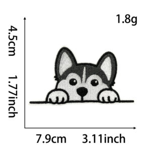 Heated melt glue *grey white * no rules * husky * flat embroidery
