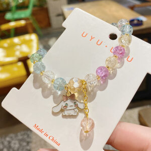 Pink bow tie Yugui dog bracelet bag