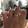 oly-e668ca0db7193e9e6925fa62cf553a34 Wholesale Alloy Cute Mushroom Ring Geometric Design Women's Fashion Accessory