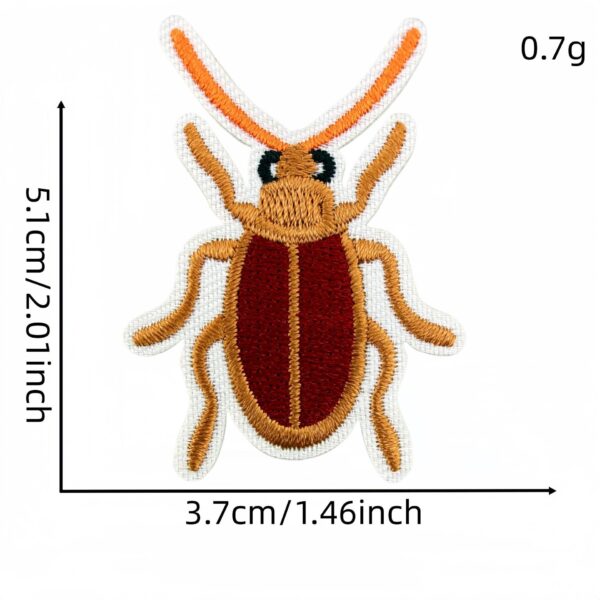 oly-e688a54e7133abdb97760ee574bf99b2 Wholesale Colorful Cartoon Insect Embroidered Patches 14-Piece Set for Clothing Bag Decoration Iron-On DIY Craft Supply