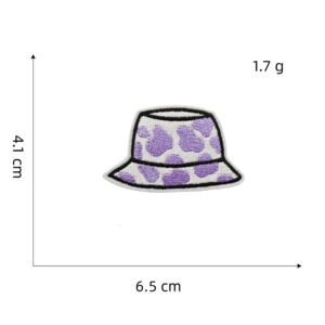 Purple series cloth stickers 13#