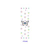 oly-e69493530ecc9e22d059fed267ca3214 Wholesale 2/8/16pcs Watercolor Butterfly Floral Dot Series UV DTF Pen and Bookmark Stickers