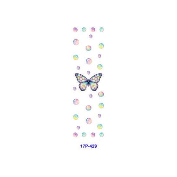 oly-e69493530ecc9e22d059fed267ca3214 Wholesale 2/8/16pcs Watercolor Butterfly Floral Dot Series UV DTF Pen and Bookmark Stickers