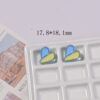 Wholesale Electroplated Acrylic Heart Beads DIY Phone Chain Bag Charm Jewelry Accessory Craft Supply
