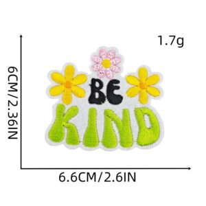 Letter flower cloth patch 15#