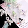 oly-e6aba7cdd845bd7df51fdbd6d2acdc65 Wholesale Casual Rhinestone Bow Beads Alloy DIY Bag Charm Keychain Accessory
