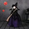 Wholesale Halloween Witch Doll Tree Star Decoration - Plastic Desktop Figurine for Party Resale Gift