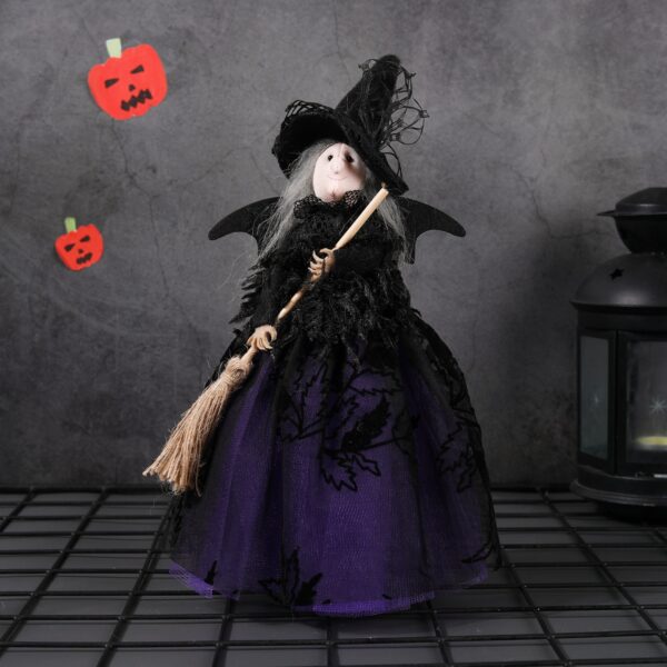 Wholesale Halloween Witch Doll Tree Star Decoration - Plastic Desktop Figurine for Party Resale Gift