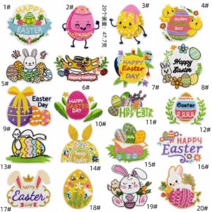 Holiday cloth stickers set of 20 pieces