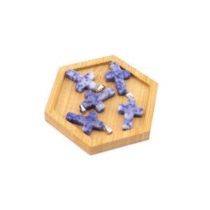 White dot blue (1 piece)