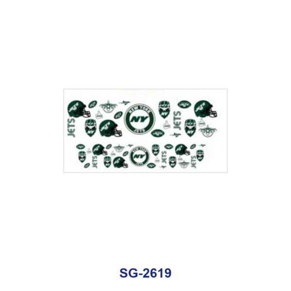 Wholesale 8pcs Ball Team Logo Cartoon Print 3oz Cup Stickers Wrap OLY Exclusive