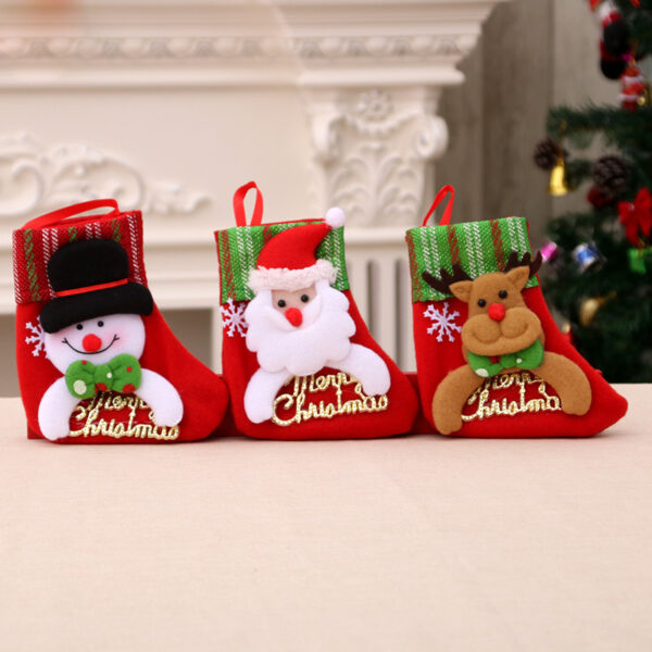 oly-e6d62b2aa116956f51b49f0d68672d2b Wholesale Christmas Stocking Decorations Non Woven Fabric Festive Gift Bag Resale Party Decor