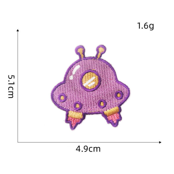 Wholesale Space Theme Embroidered Patches Astronaut Planet DIY Applique for Clothing Decorative Accent