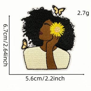 Black girl applique 14#