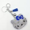 Wholesale Korean Velvet Cat Bag Charm with Tassels and Two Tone Rhinestones Wedding Gift for Women