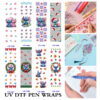 oly-e70f141a9fa015e01be70fe764cc30bd Wholesale 2/8/16pcs UV DTF Stickers Big Alien Ear Creature Floral Surfboard Holiday Patterns Pen and Bookmark Stickers OLY Exclusive